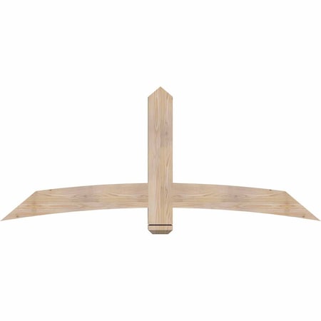 Ekena Millwork Bellingham Smooth Timber Gable Bracket, Douglas Fir, 72"W x 30"H x 3 1/2"D x 5 1/2"F, 10/12 Pitch GBW072X30X0406BEL00SDF